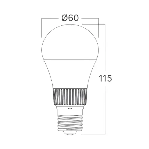 Λάμπα led Premium E27 Α60 10,5w 1160lm 5cct Braytron – BA13-01080