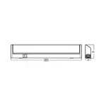 BRY-MIRRORA-12W-0.6MT-SLV-6500K-MIRROR LIGHT Braytron – BN12-00633