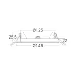 Φωτιστικό πάνελ 9W 790lm 6500k Braytron – BP01-60930