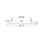 Φωτιστικό πάνελ 12W 1120lm 6500k Braytron – BP01-61230