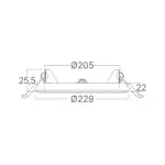 Φωτιστικό πάνελ 18W 1760lm 6500k Braytron – BP01-61830