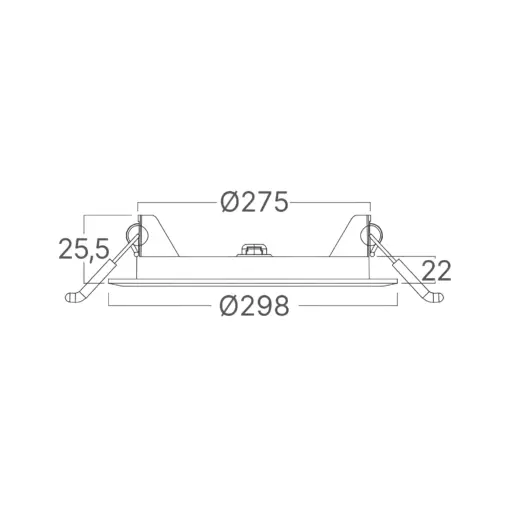 Φωτιστικό πάνελ 24W 2400lm 6500k Braytron – BP01-62430