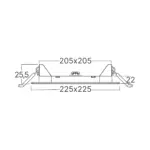 BRY-SMD-CSP-18W-SQR-8INC-WHT-4000K-LED PANEL Braytron – BP02-61810