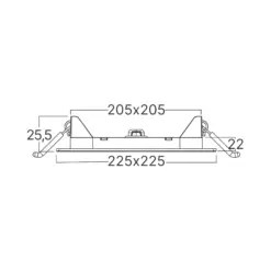 BRY-SMD-CSP-18W-SQR-8INC-WHT-6500K-LED PANEL LOGO Braytron – BP02-61830