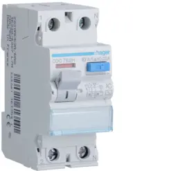 Ρελέ Διαφυγής AC 30mA 2P 63A Hager – CDC762H