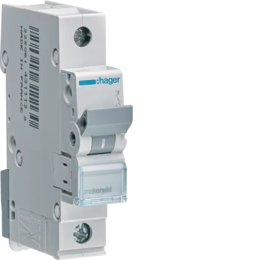 Ασφάλεια Αυτόματη C 6kA 1P 50Α Hager – MCN150