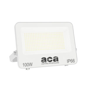 LED Προβολέας 100W ACA Λευκός 120° 10.000lm Αδιάβροχος IP66 3000/4000/6000K CCT - N100CCTW