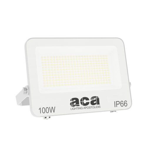 LED Προβολέας 100W ACA Λευκός 120° 10.000lm Αδιάβροχος IP66 3000/4000/6000K CCT - N100CCTW