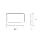 LED Προβολέας 100W ACA Μαύρος 120° 10.000lm Αδιάβροχος IP66 3000/4000/6000K CCT – N100CCT