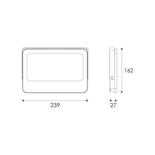 LED Προβολέας 100W ACA Μαύρος 120° 10.000lm Αδιάβροχος IP66 3000/4000/6000K CCT – N100CCT