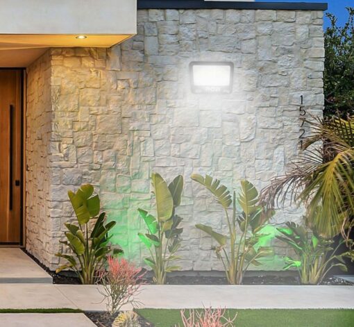 LED Προβολέας 10W ACA Μαύρος 120° 1000lm Αδιάβροχος IP66 3000/4000/6000K CCT – N10CCT