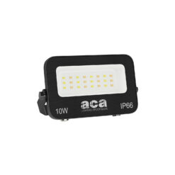 LED Προβολέας 10W ACA Μαύρος 120° 1000lm Αδιάβροχος IP66 3000/4000/6000K CCT – N10CCT