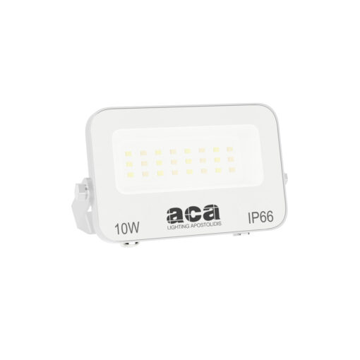 LED Προβολέας 10W ACA Λευκός 120° 1000lm Αδιάβροχος IP66 3000/4000/6000K CCT – N10CCTW