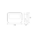 LED Προβολέας 10W ACA Μαύρος 120° 1000lm Αδιάβροχος IP66 3000/4000/6000K CCT – N10CCT