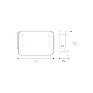 LED Προβολέας 10W ACA Μαύρος 120° 1000lm Αδιάβροχος IP66 3000/4000/6000K CCT – N10CCT