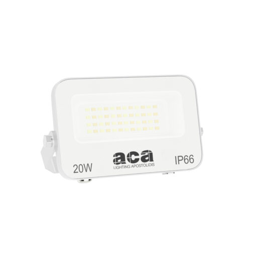 LED Προβολέας 20W ACA Λευκός 120° 2000lm Αδιάβροχος IP66 3000/4000/6000K CCT – N20CCTW