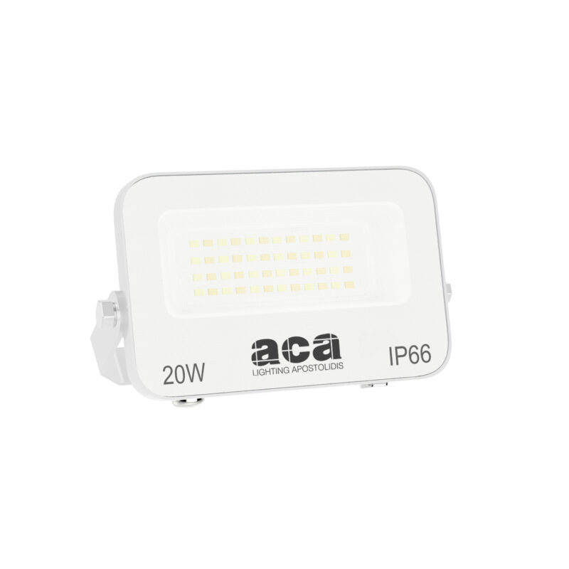 LED Προβολέας 20W ACA Λευκός 120° 2000lm Αδιάβροχος IP66 3000/4000/6000K CCT – N20CCTW