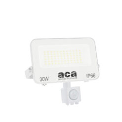LED Προβολέας 30W Λευκός με Ανιχνευτή Κίνησης 3000lm CCT 3000/4000/6500K IP66 ACA  – N30CCTWS