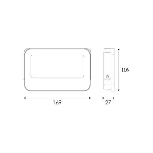 LED Προβολέας 30W ACA Λευκός 120° 3000lm Αδιάβροχος IP66 3000/4000/6000K CCT – N30CCTW