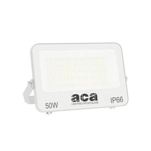 LED Προβολέας 50W ACA Λευκός 120° 5000lm Αδιάβροχος IP66 3000/4000/6000K CCT – N50CCTW