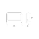 LED Προβολέας 50W ACA Μαύρος 120° 5000lm Αδιάβροχος IP66 3000/4000/6000K CCT – N50CCT