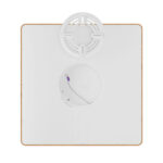 Πλαφονιέρα “Jade” slim 26W CCT Ξύλο 40×40 Braytron – BP07-10487