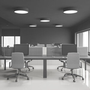 Πλαφονιέρα Blade 30w-36w-40w 3CCT Ø40cm Μαύρη Braytron – BH16-04381