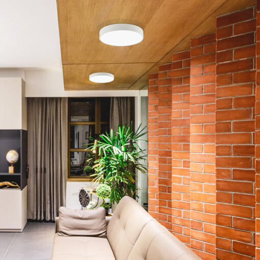 Πλαφονιέρα Blade 30w-36w-40w 3CCT Ø40cm Λευκή Braytron – BH16-04380