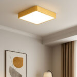 Πλαφονιέρα Blade 30w-36w-40w 3CCT, 40x40x6cm Χρυσή Braytron – BH16-05386