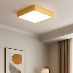 Πλαφονιέρα Blade 30w-36w-40w 3CCT, 40x40x6cm Χρυσή Braytron – BH16-05386