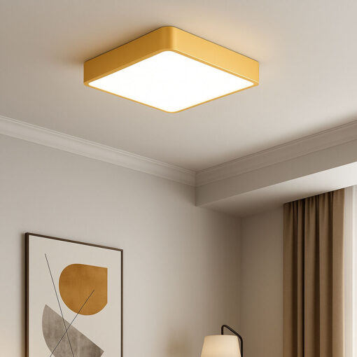 Πλαφονιέρα Blade 30w-36w-40w 3CCT, 40x40x6cm Χρυσή Braytron – BH16-05386