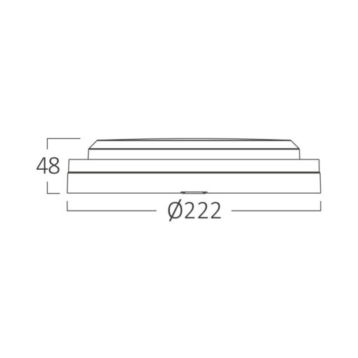 Απλίκα led “Bulkhead” 18w IP65 2020lm CCT, με ανίχνευση κίνησης Μαύρη Braytron – BC18-30781