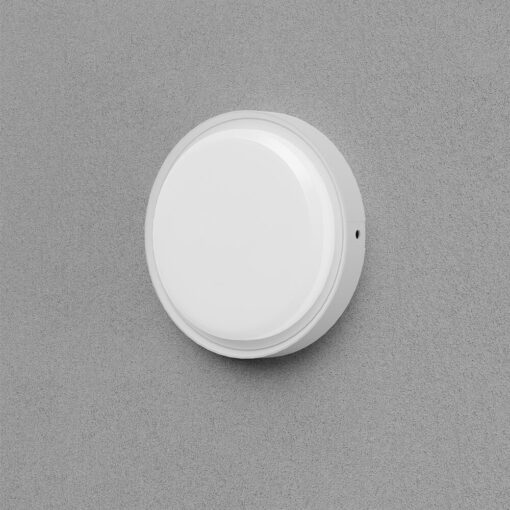 Απλίκα led “Bulkhead” 18w IP65 2020lm CCT, με ανίχνευση κίνησης Λευκή Braytron – BC18-30780