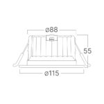 Σποτ Led 14w Στρογγυλό 3CCT IP54 Λευκό Braytron – BD01-10280