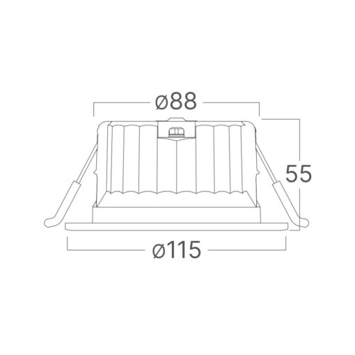 Σποτ Led 14w Στρογγυλό 3CCT IP54 Λευκό Braytron – BD01-10280