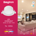 Σποτ Led 9w Στρογγυλό 3CCT IP54 Λευκό Braytron – BD01-10180