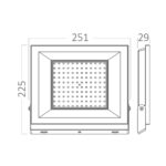 Προβολέας IP65 100W  9000 lm 4000k Braytron – BT66-09131