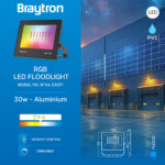 Προβολέας IP65 30w RGB με Control Braytron – BT66-03091