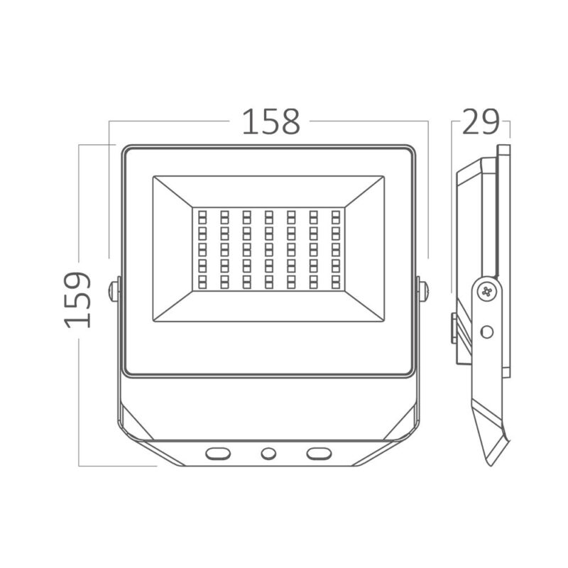 Προβολέας IP65 30w RGB με Control Braytron – BT66-03091