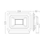 BRY-FLOOD-SF-200W-BLC-6500K-IP65-LED FLOODLIGHT Braytron – BT60-39631