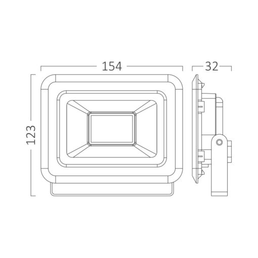 Προβολέας 30W 6500K IP65 Braytron – BT60-33031
