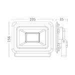 Προβολέας IP65 50w 4200lm 6500k (μαύρος) Braytron – BT60-35031