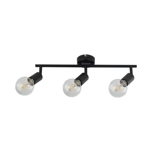 Φωτιστικό οροφής 3 x Ε27 Μαύρο Braytron – BV04-00032