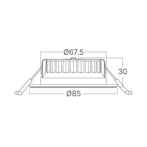 Σποτ Led 6.5W 3CCT RND IP20 Λευκό/Μαύρο Braytron – BD01-20181