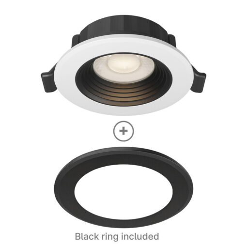 Σποτ Led 6.5W 3CCT RND Dimmable IP20 Λευκό / Μαύρο Braytron – BD01-60181