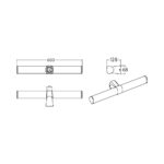 Φωτιστικό καθρέπτου “Lily” IP44 3CCT 16w 1600lm Μαύρο Braytron – BN12-00281