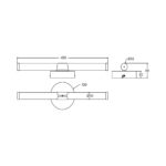 Φωτιστικό καθρέπτου “Lily” IP44 3CCT 7w 600lm Χρυσό Braytron – BN12-00586
