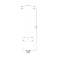 Επαναφορτιζόμενο πορτατίφ “Luxe” dimmable 2w 3CCT Braytron – BK06-01181