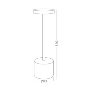 Επαναφορτιζόμενο πορτατίφ “Luxe” dimmable 2w 3CCT Braytron – BK06-01181