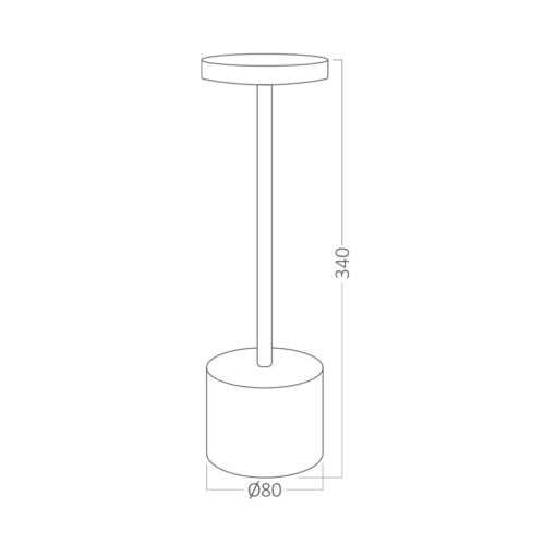 Επαναφορτιζόμενο πορτατίφ “Luxe” dimmable 2w 3CCT Braytron – BK06-01181